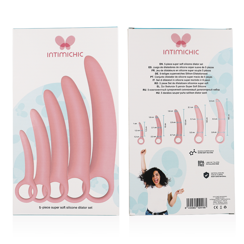 Intimichic Dilator — Set 5 Dilatadores Silicona Médica Progresivos