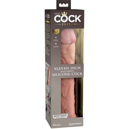 KING COCK - ÉLITE DILDO REALÍSTICO SILICONA 28 CM