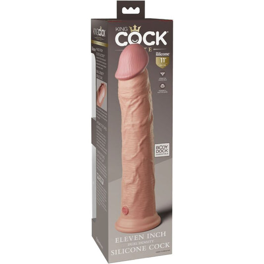 KING COCK - ÉLITE DILDO REALÍSTICO SILICONA 28 CM