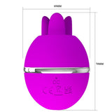 PRETTY LOVE - GEMINI BALL VIBRADOR DE SILICONA REDONDO MORADO