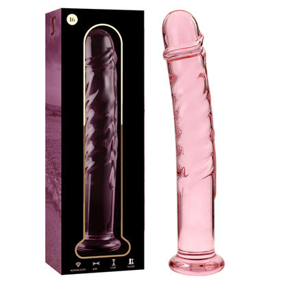 NEBULA SERIES BY IBIZA - MODELO 16 DILDO CRISTAL TRANSPARENTE 18.5 CM -O- 3 CM