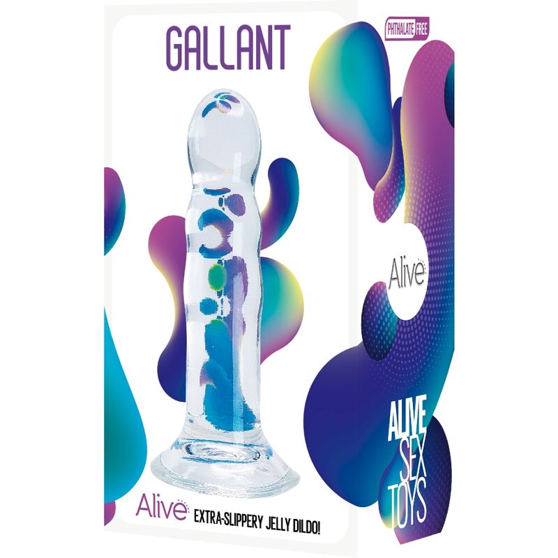 ALIVE - GALLANT PENE REALÍSTICO TRANSPARENTE 14 CM