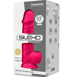 SILEXD - MODELO 1 PENE REALÍSTICO SILICONA PREMIUM SILEXPAN FUCSIA 21.5 CM