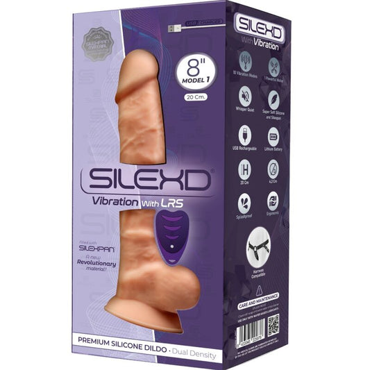 SILEXD - MODELO 1 PENE REALÍSTICO VIBRADOR SILICONA PREMIUM SILEXPAN CONTROL REMOTO 20 CM