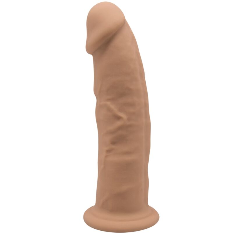 SILEXD - MODELO 2 PENE REALÍSTICO SILICONA PREMIUM SILEXPAN CARAMELO 19 CM