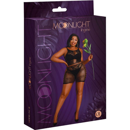 MOONLIGHT - MODELO 1 VESTIDO NEGRO TALLA ÚNICA / PLUS SIZE