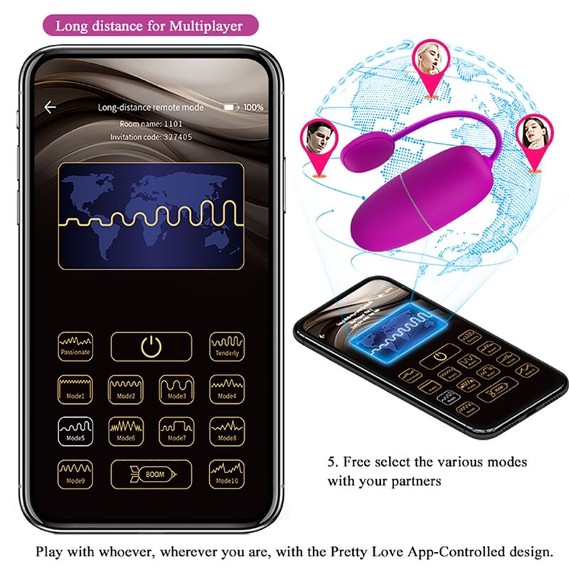 Pretty Love Nymph · Perla Sensorial Vibratoria con App