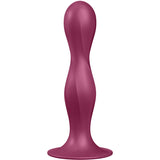 Double Ball-R — Dildo Dos Bolas Pesadas Movimiento Natural Granate · SATISFYER · Double Ball-R