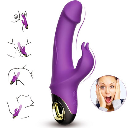 ARMONY - METEROR DILDO VIBRADOR RABBIT VIOLETA