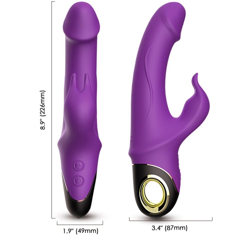 ARMONY - METEROR DILDO VIBRADOR RABBIT VIOLETA