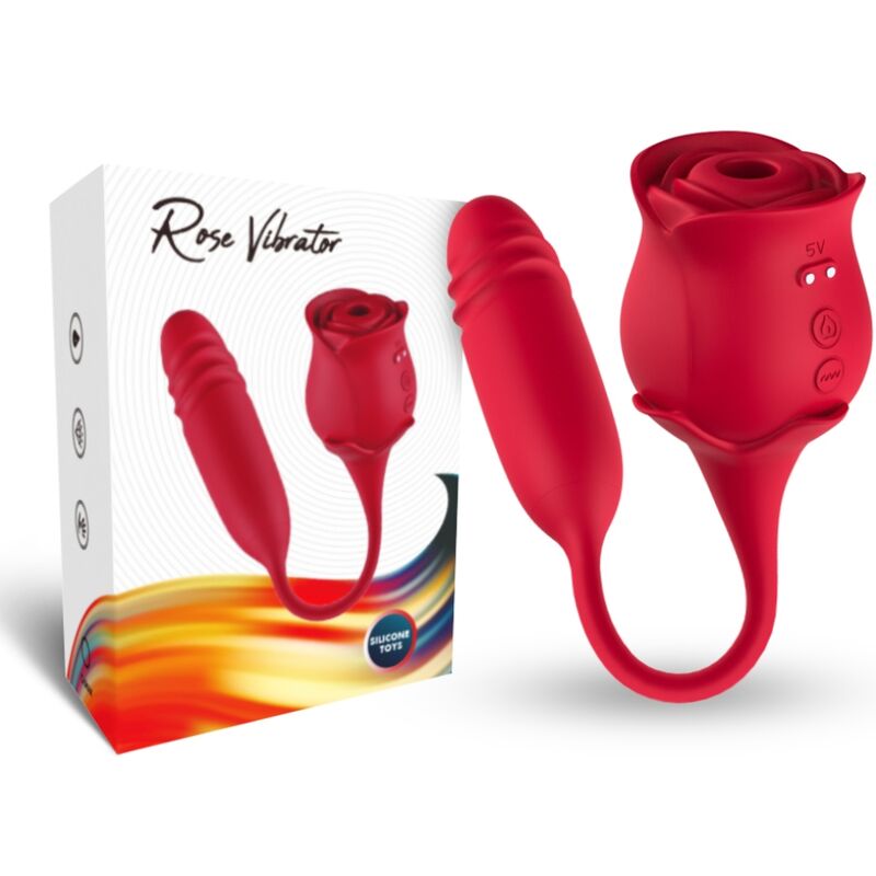 ARMONY - ROSEKNIGTH SUCCIONADOR CLÍTORIS & VIBRADOR ROJO