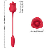 ARMONY - ROSA 3 EN 1, ESTIMULADOR, SUCCIONADOR Y UP&DOWN CON COLA ROJO