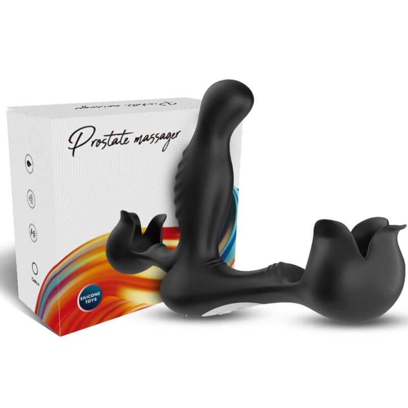 ARMONY - SURROUND VIBRADOR ANAL & ESTIMULADOR TESTÍCULOS CONTROL REMOTO NEGRO
