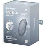 Tap & Climax 1 — Lay-On Vibración + Función Golpeteo Rojo · SATISFYER · Tap & Climax 1