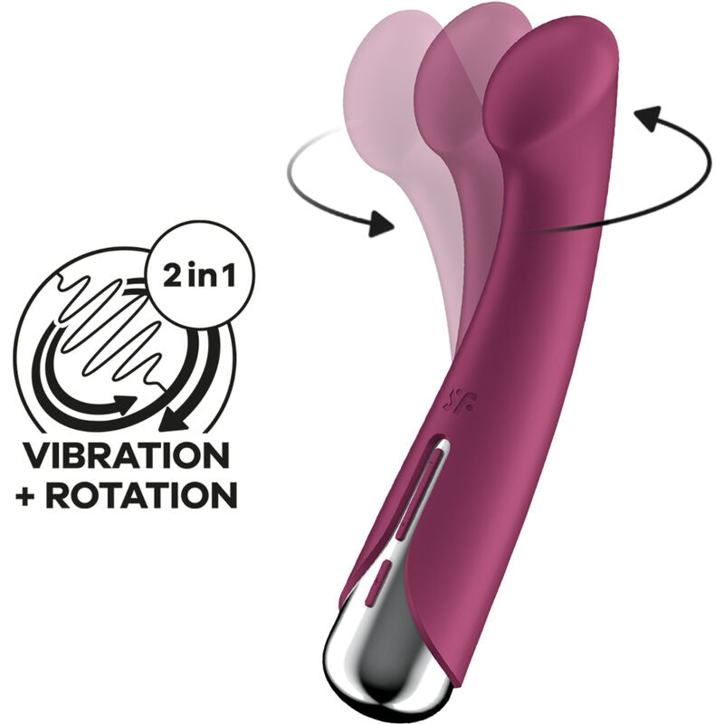 Spinning G-Spot 1 — Vibrador Punto G Vibra & Gira Rojo · SATISFYER · Spinning G-Spot 1