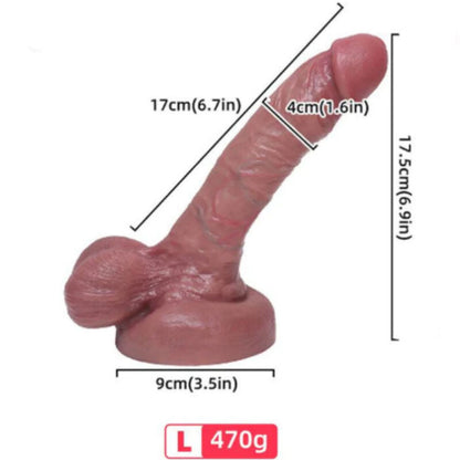 ARMONY - DILDO REALÍSTICO SILICONA LÍQUIDA 17 CM