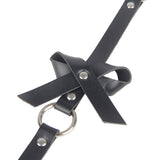 SUBBLIME - ARNÉS DE PIERNA CADENA CUERO NEGRO TALLA ÚNICA
