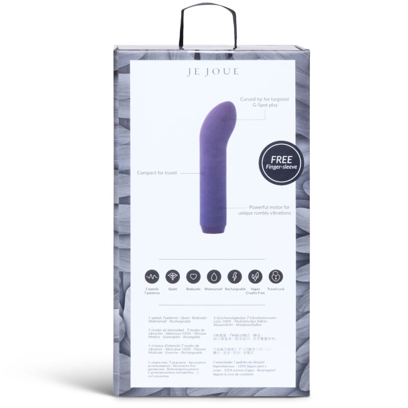 Bala Curva Dual Lila — Estimulación Punto G & Clítoris Lila · JE JOUE · BALA PUNTO G