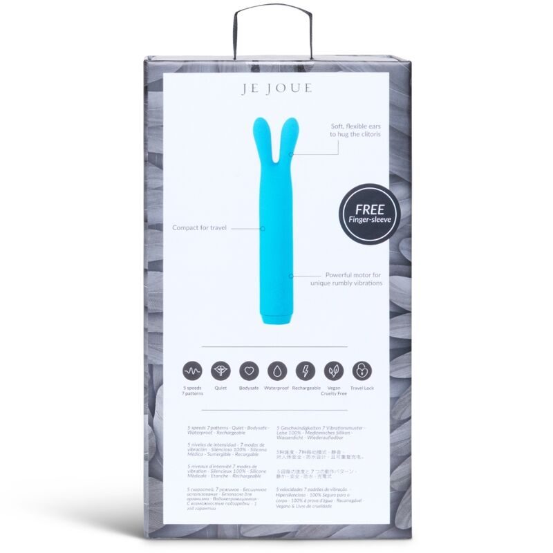 Bala Orejas Teal — Vibradora Rabbit Flexible Teal · JE JOUE · BALA RABBIT