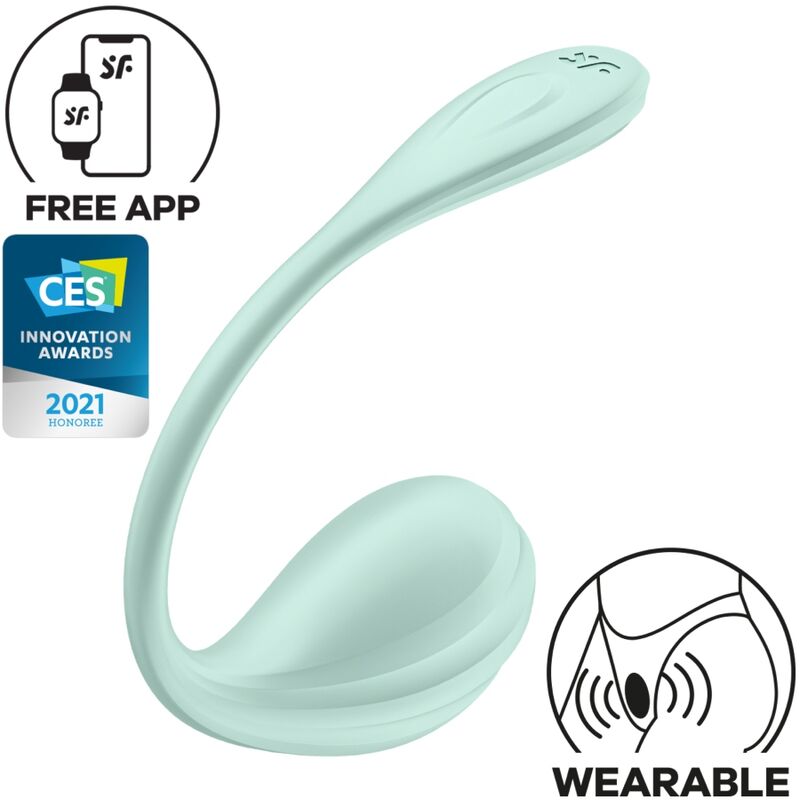 Smooth Petal — Punto G Portátil Alambre Flexible App Verde · SATISFYER · Smooth Petal