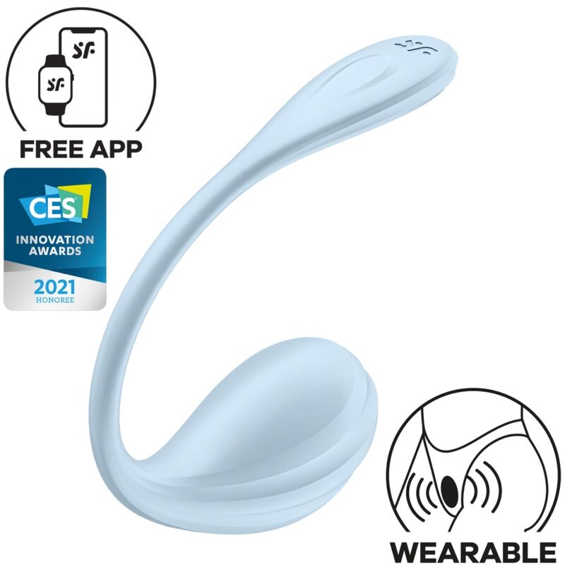 Smooth Petal — Punto G Portátil Alambre Flexible App Celeste · SATISFYER · Smooth Petal