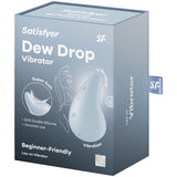 Dew Drop — Lay-On Mini Compacto Doble Silicona Blanco · SATISFYER · Dew Drop
