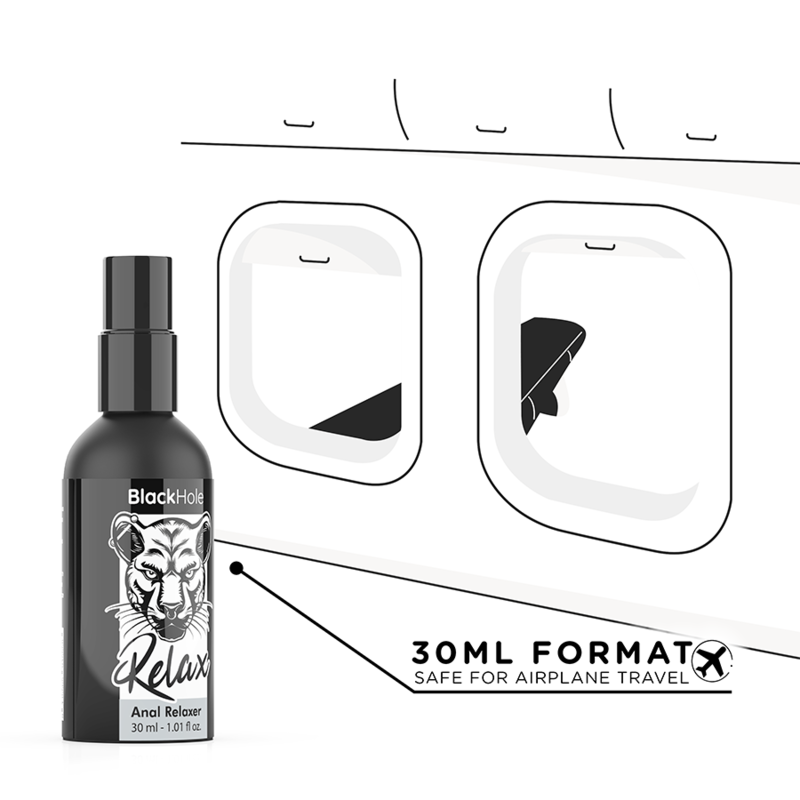 Explorer Black Hole — Spray de Relajación Anal Íntima · 30 ml