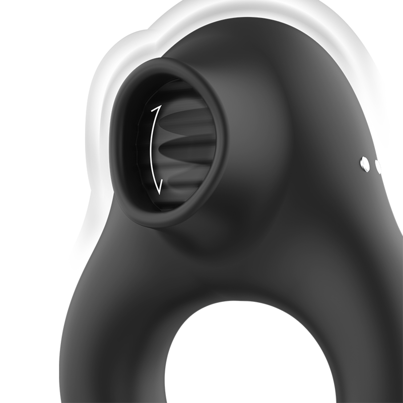 Anillo Noir Dorado — Triple Motor Recargable
