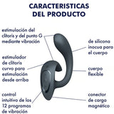 G for Goddess 1 — Rabbit Dual Punto G & Clítoris Gris Oscuro · SATISFYER · G for Goddess 1