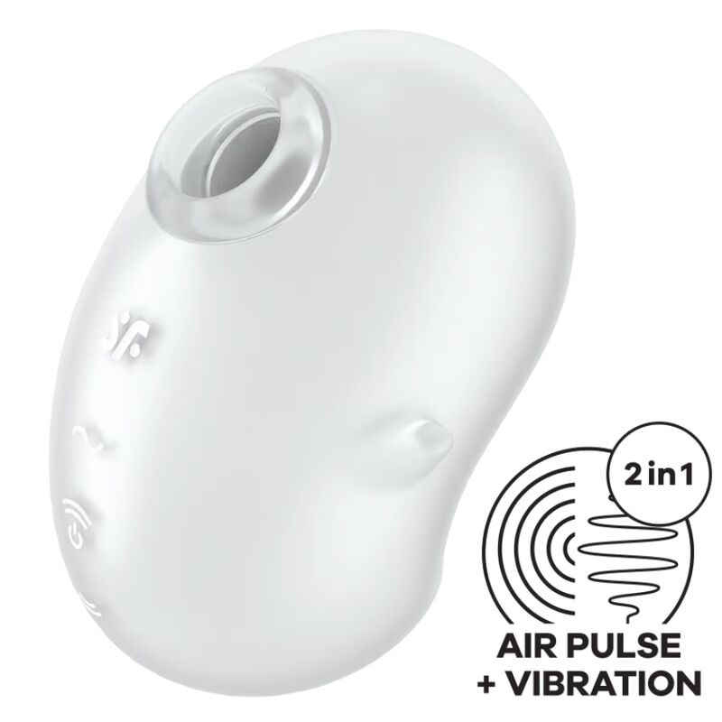 Cutie Ghost — Lay-On 2 Motores Fantasma Potente Blanco · SATISFYER · Cutie Ghost