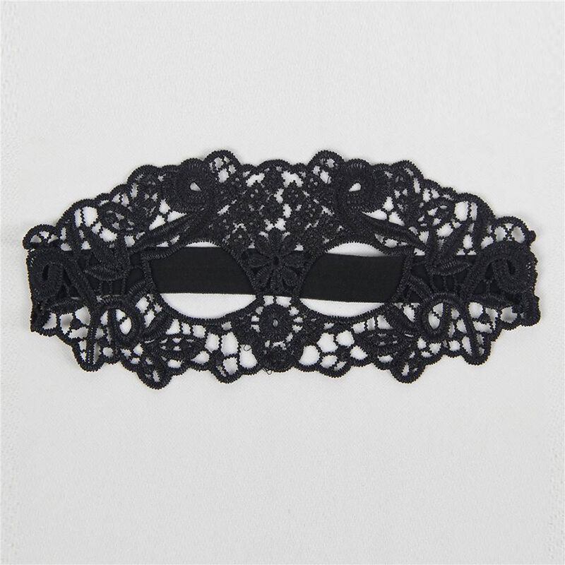 QUEEN LINGERIE - ANTIFAZ DE ENCAJE NEGRO