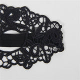 QUEEN LINGERIE - ANTIFAZ DE ENCAJE NEGRO