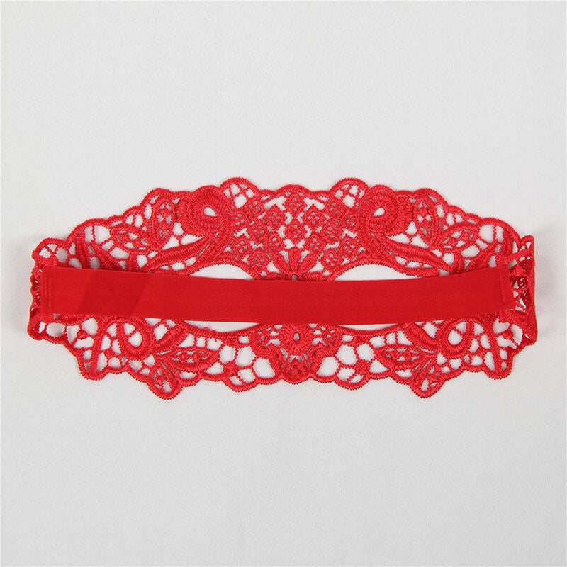 QUEEN LINGERIE - ANTIFAZ DE ENCAJE ROJO