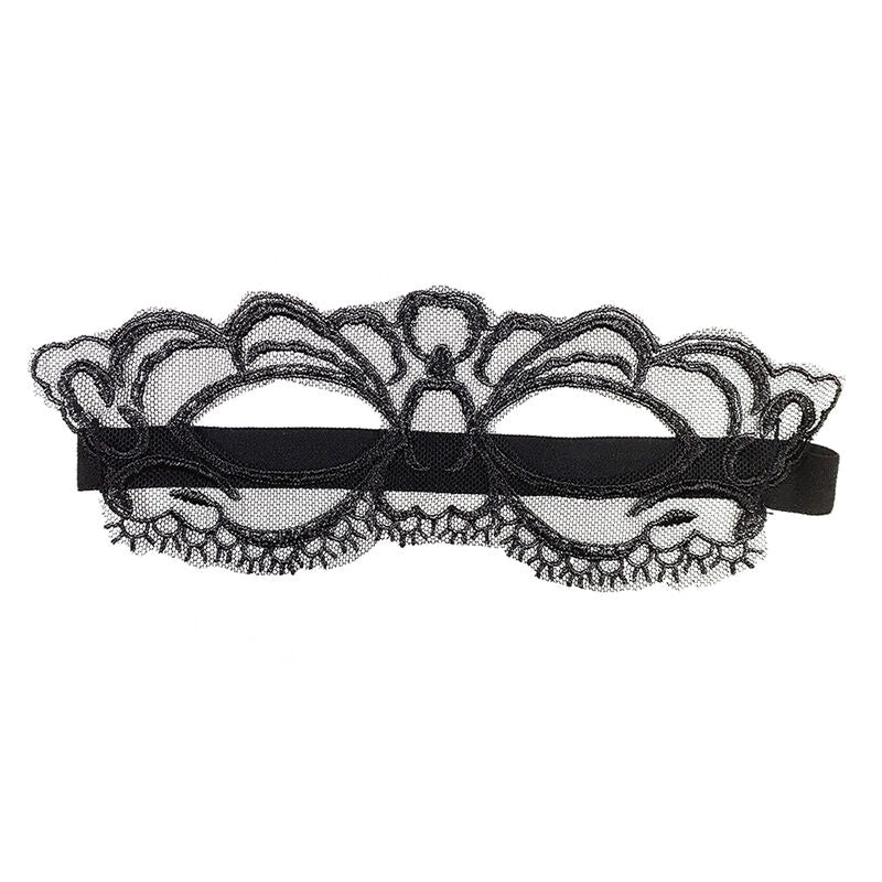 QUEEN LINGERIE - ANTIFAZ DE ENCAJE FINO NEGRO