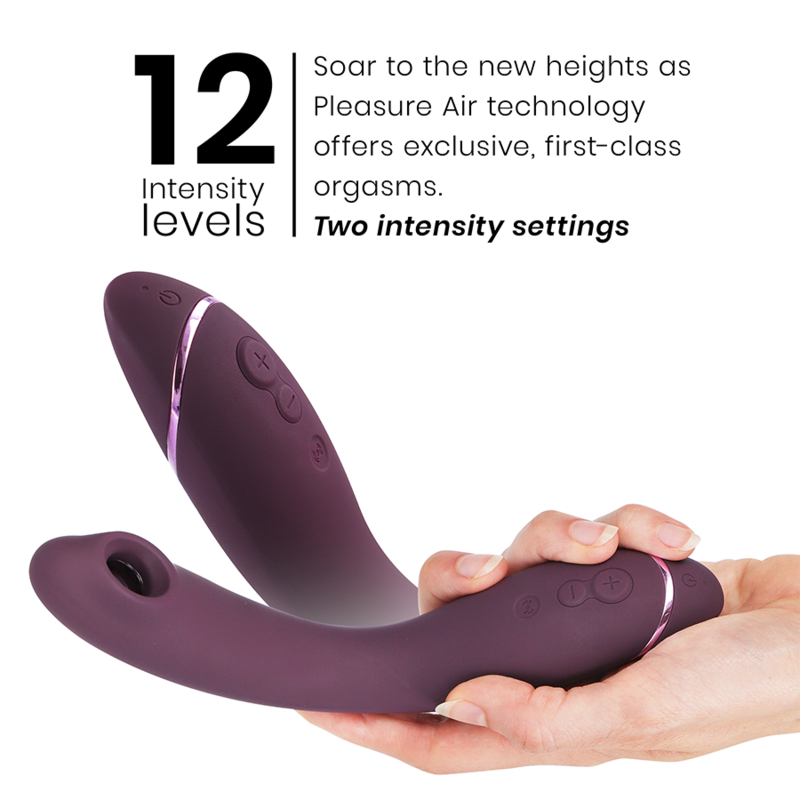 Viaje al Punto G — Pleasure Air Curva Flexible Berenjena · WOMANIZER · OG G-Spot