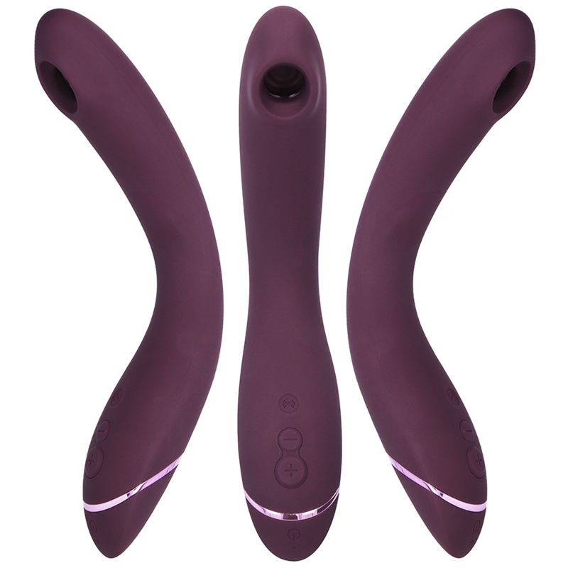 Viaje al Punto G — Pleasure Air Curva Flexible Berenjena · WOMANIZER · OG G-Spot