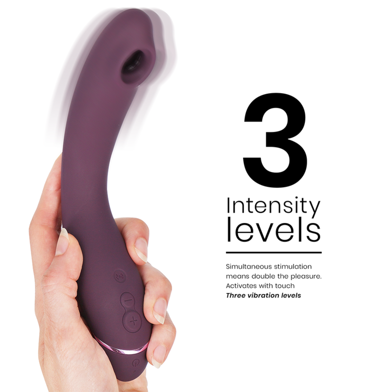 Viaje al Punto G — Pleasure Air Curva Flexible Berenjena · WOMANIZER · OG G-Spot