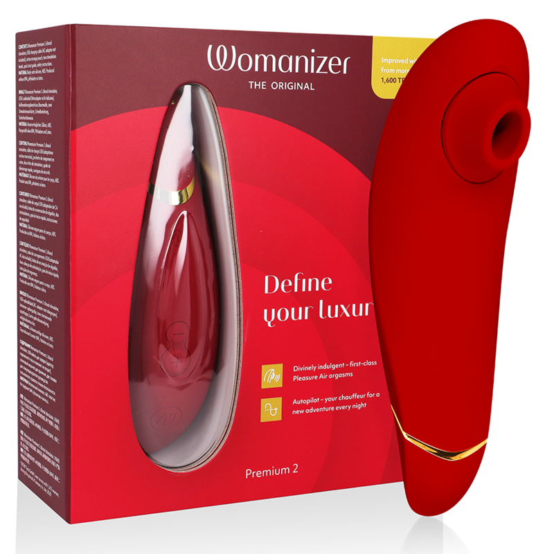 Premium 2 — Piloto Automático & Pleasure Air Elite Burdeos · WOMANIZER · Premium 2