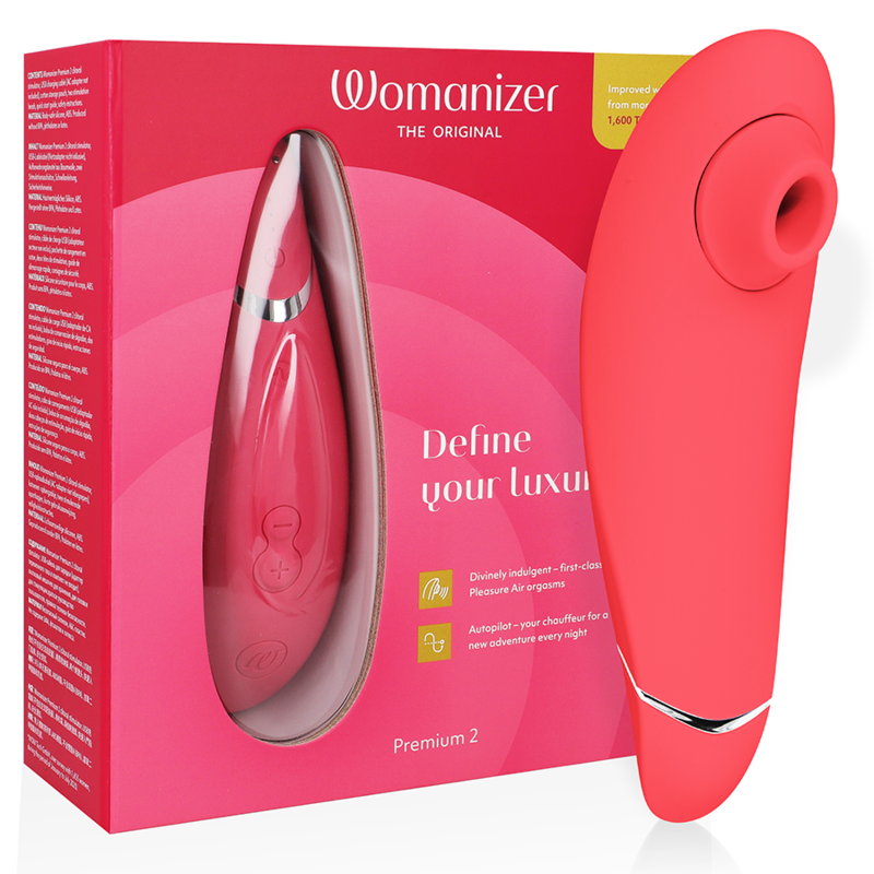 Premium 2 — Piloto Automático & Pleasure Air Elite Frambuesa · WOMANIZER · Premium 2