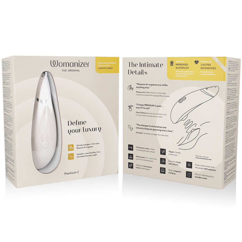 Premium 2 — Piloto Automático & Pleasure Air Elite Gris · WOMANIZER · Premium 2