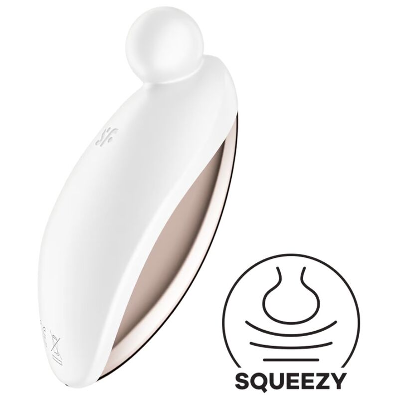 Spot On 2 — Lay-On Exterior ABS Brillante Clítoris Blanco · SATISFYER · Spot On 2