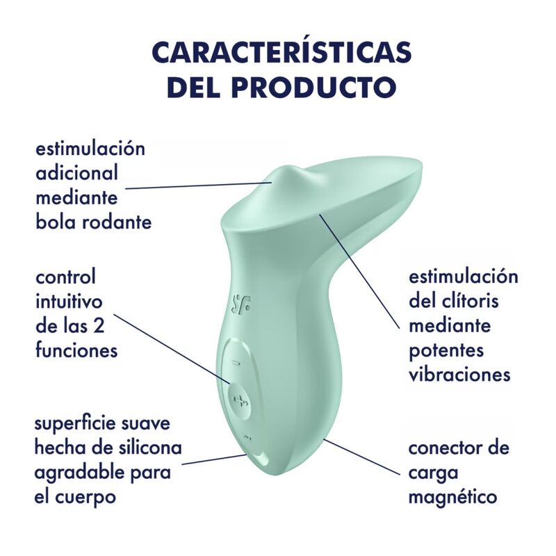 Exciterrr — Lay-On Bola Rodante Oculta Clítoris Menta · SATISFYER · Exciterrr