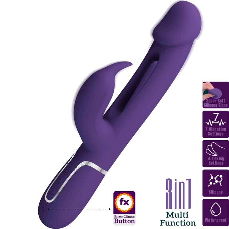 Kampas — Vibrador Rabbit 3 en 1 con Lengua