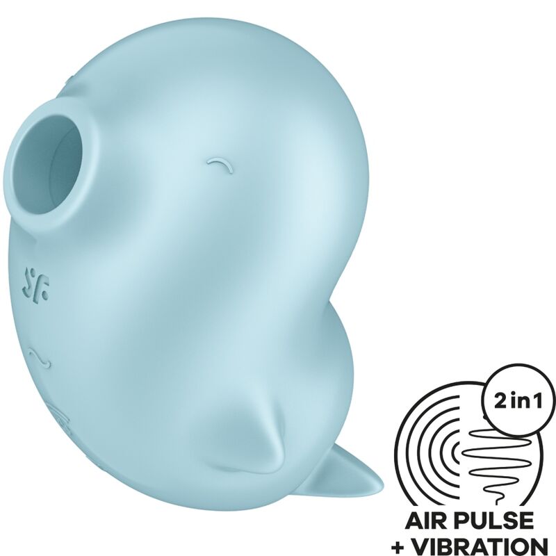 Sassy Seal — Air Pulse Foca 2 Motores Ondas + Vibración Azul · SATISFYER · Sassy Seal