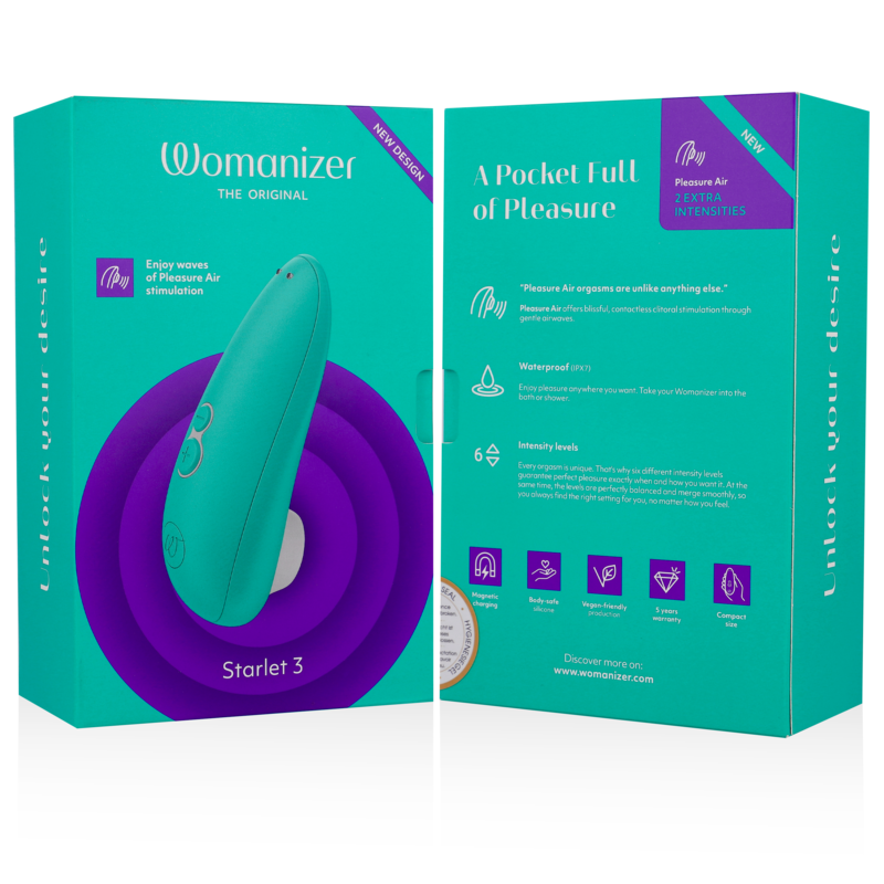 Starlet 3 — Placer Air Accesible 6 Intensidades Turquesa · WOMANIZER · Starlet 3