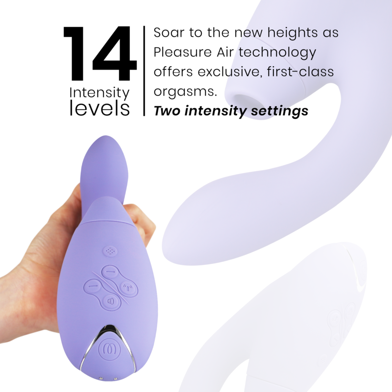 Duo 2 Rabbit — Pleasure Air Clítoris & Punto G Lila · WOMANIZER · Duo 2