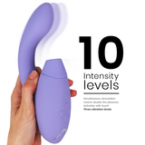 Duo 2 Rabbit — Pleasure Air Clítoris & Punto G Lila · WOMANIZER · Duo 2