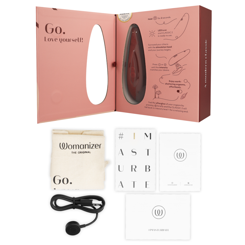 Classic 2 — Pleasure Air Original Sin Contacto Burdeos · WOMANIZER · Classic 2
