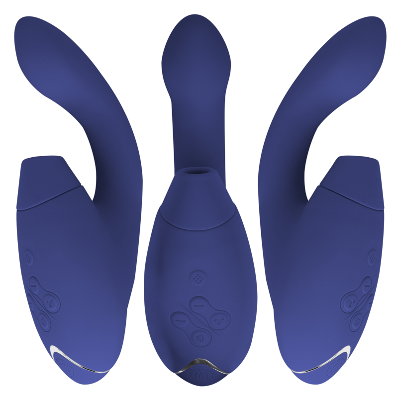 Duo 2 Rabbit — Pleasure Air Clítoris & Punto G Azul · WOMANIZER · Duo 2