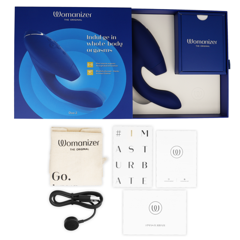 Duo 2 Rabbit — Pleasure Air Clítoris & Punto G Azul · WOMANIZER · Duo 2